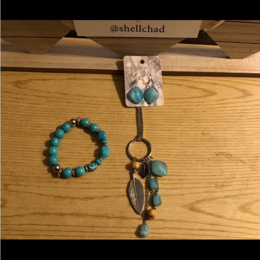 New!! Natural Turquoise Set! - Picture 2 of 8